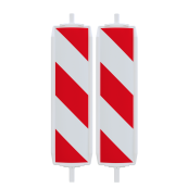 Plastic traffic panel type 40 | film RA2/B, hatched | on both sides indicating right